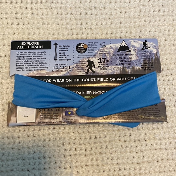 TreadBands Head Band NEW Blue Low-Profile Tieback Tread Band Headband - Picture 3 of 3